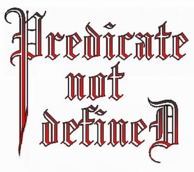 logo Predicate Not Defined logo Predicate Not Defined